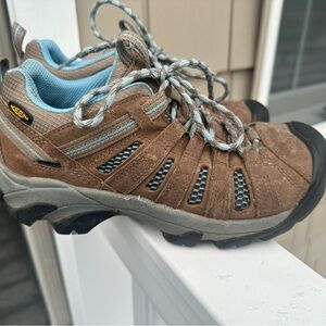 Keen Voyageur Hiking Shoes for Ladies - Brindle/Alaskan Blue - 7.5M